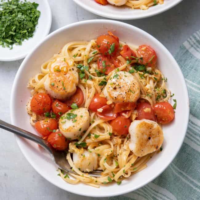 Scallop Pasta.
