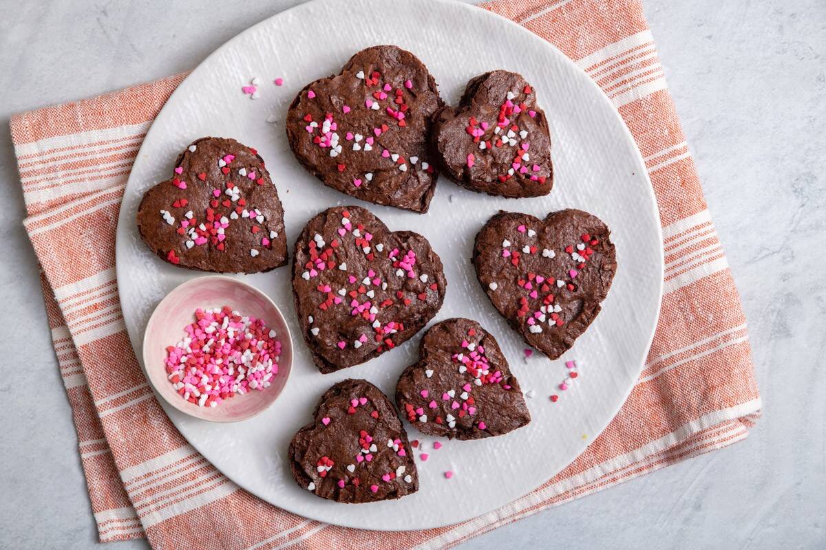 Valentines Day Brownies.