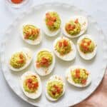 Avocado Deviled Eggs.