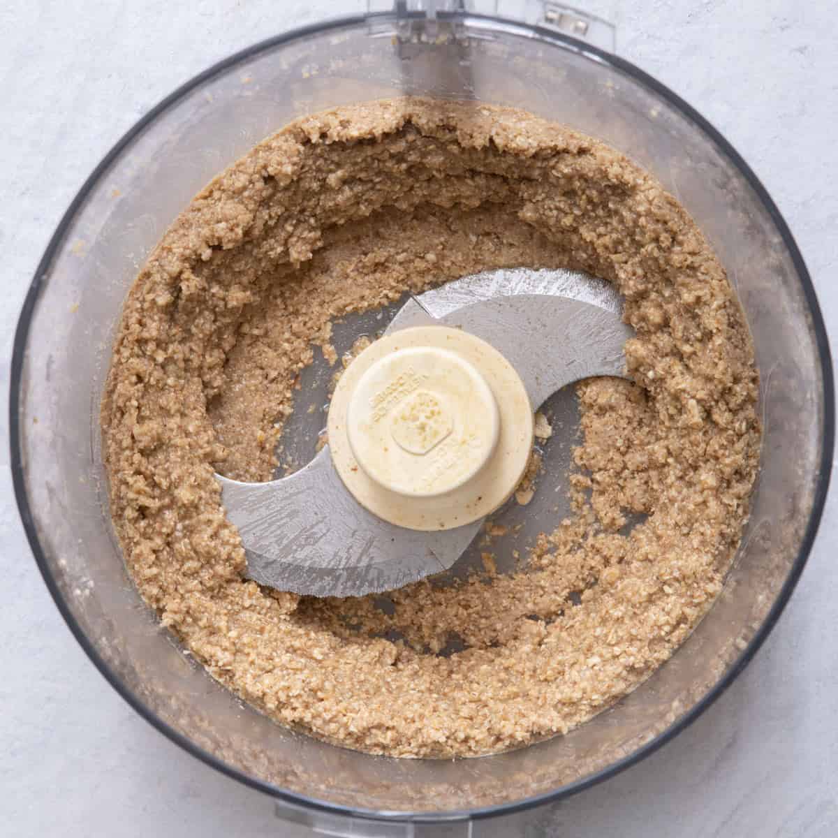 Crust mixture after blending.