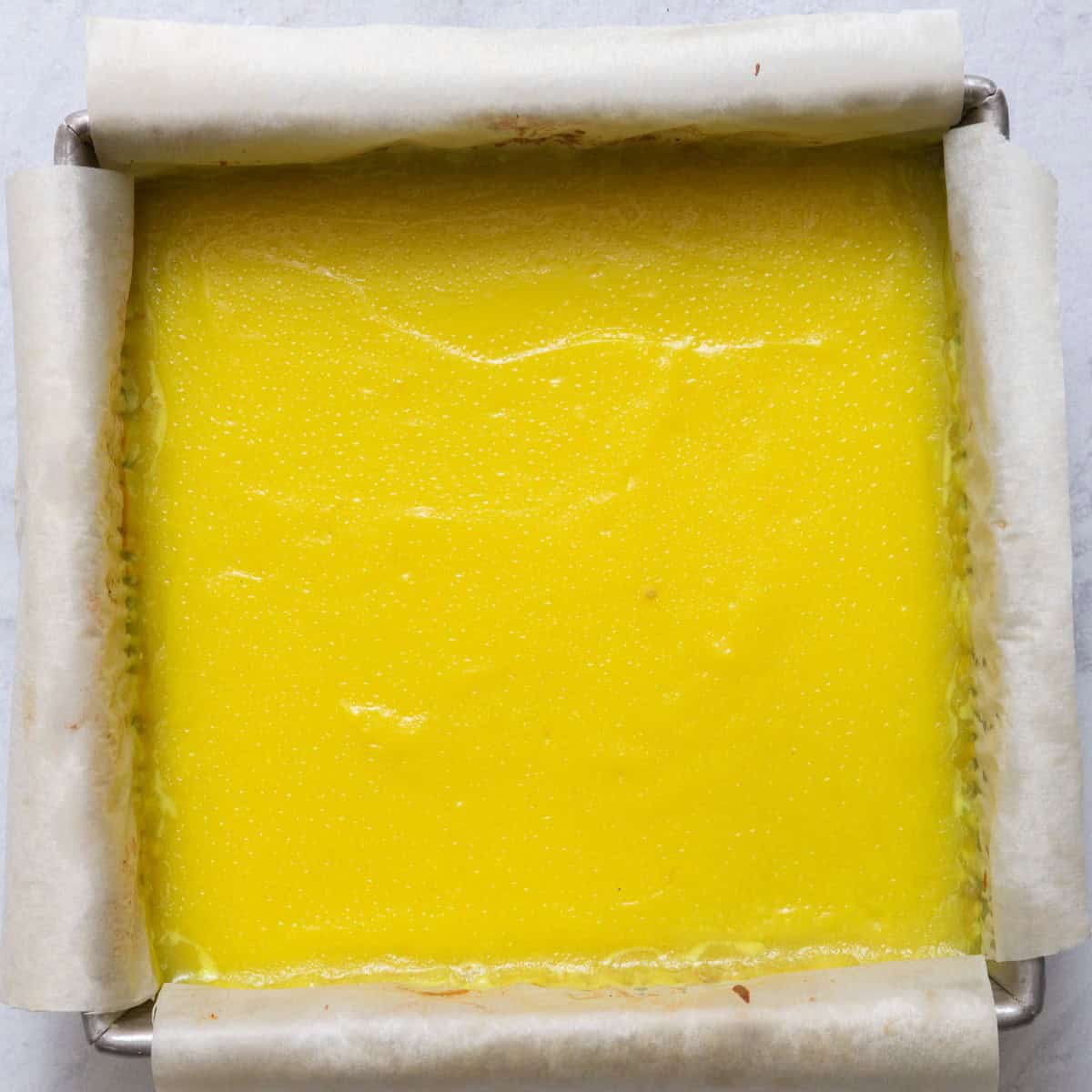 Lemon bars after resting.