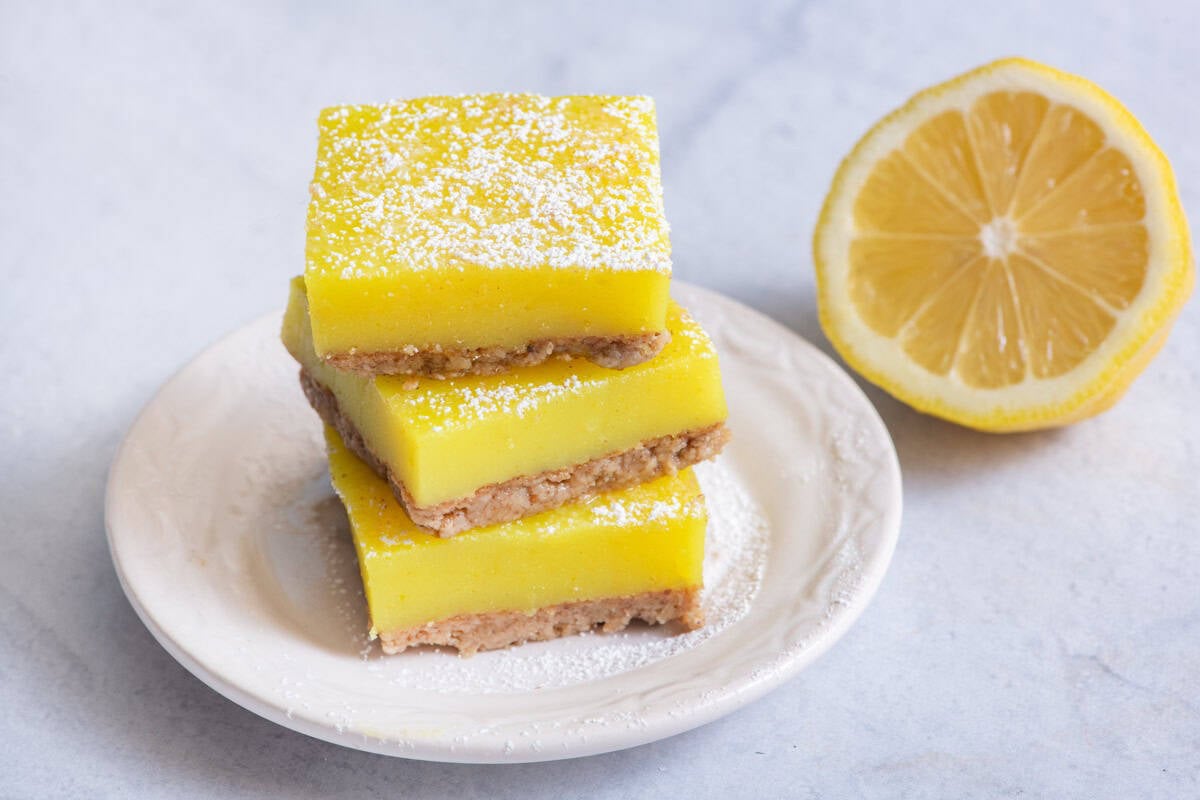 Vegan Lemon Bars.