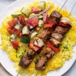 Grilled Beef Kabobs.