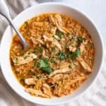 Freekeh Soup with Chicken.