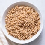 Large bowl of the farro alone.