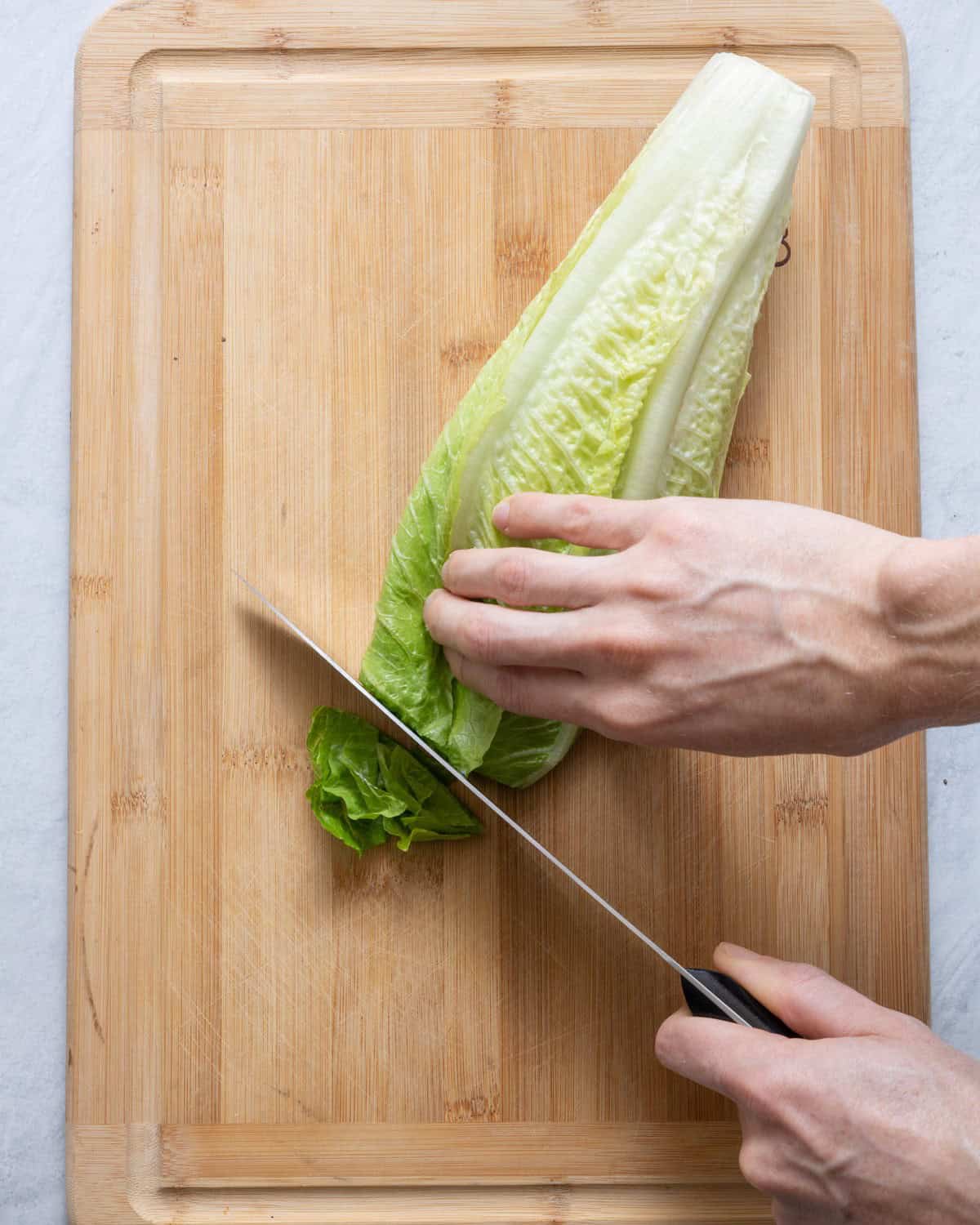 Trim inch from top .