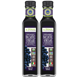two bottles of balsamic vinegar