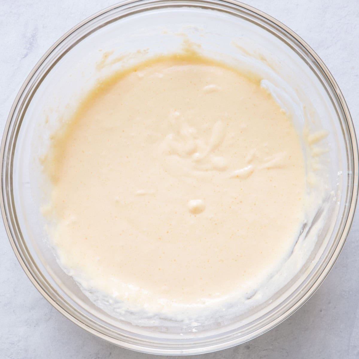 Batter all mixed.