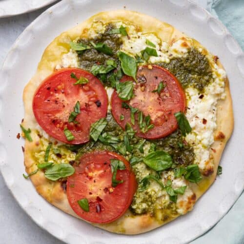 Pesto Flatbread Pizza.