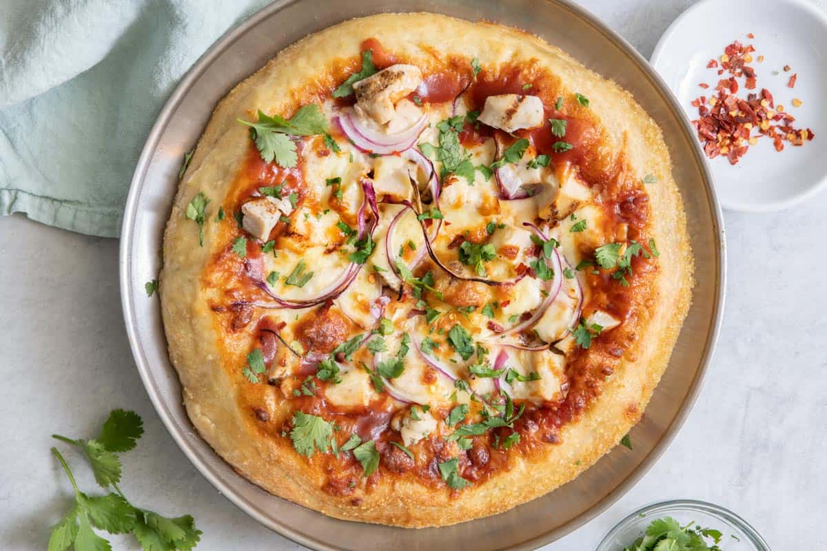 BBQ Chicken Pizza.