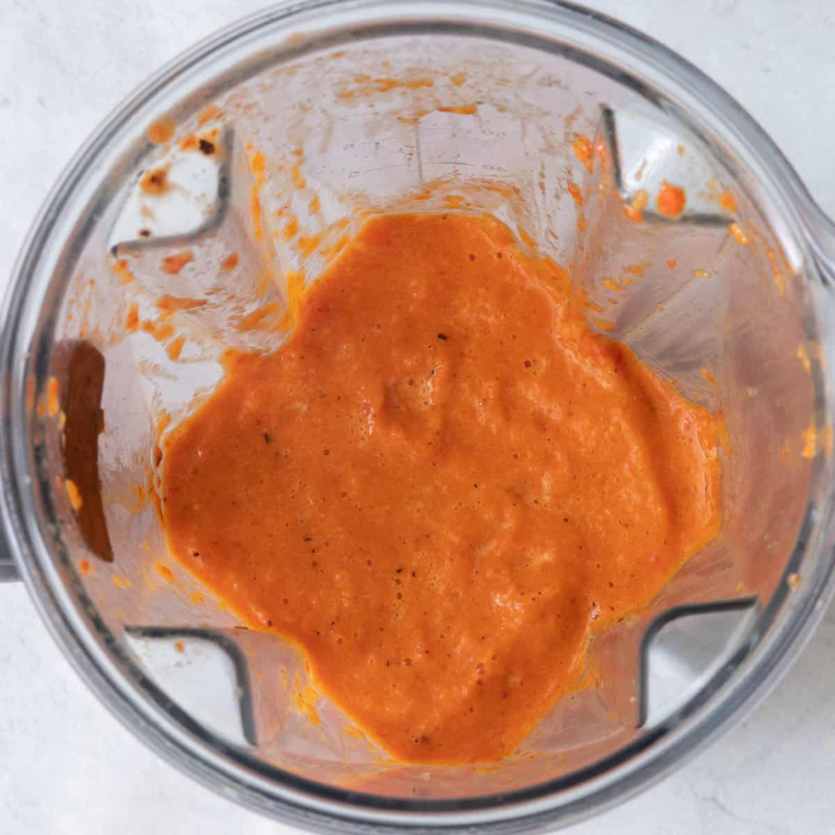 After blending.
