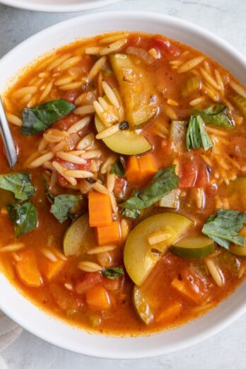 Orzo Vegetable Soup.