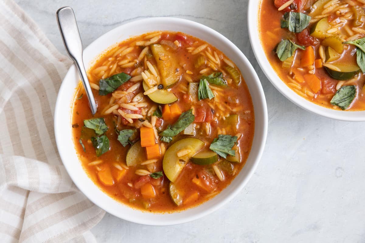 Orzo Vegetable Soup.