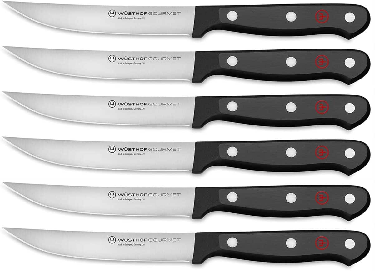 WรSTHOF Gourmet 6-Piece Steak Knife Set