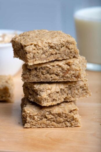 Stack of 4 oat bars - copycat recipe from Starbucks