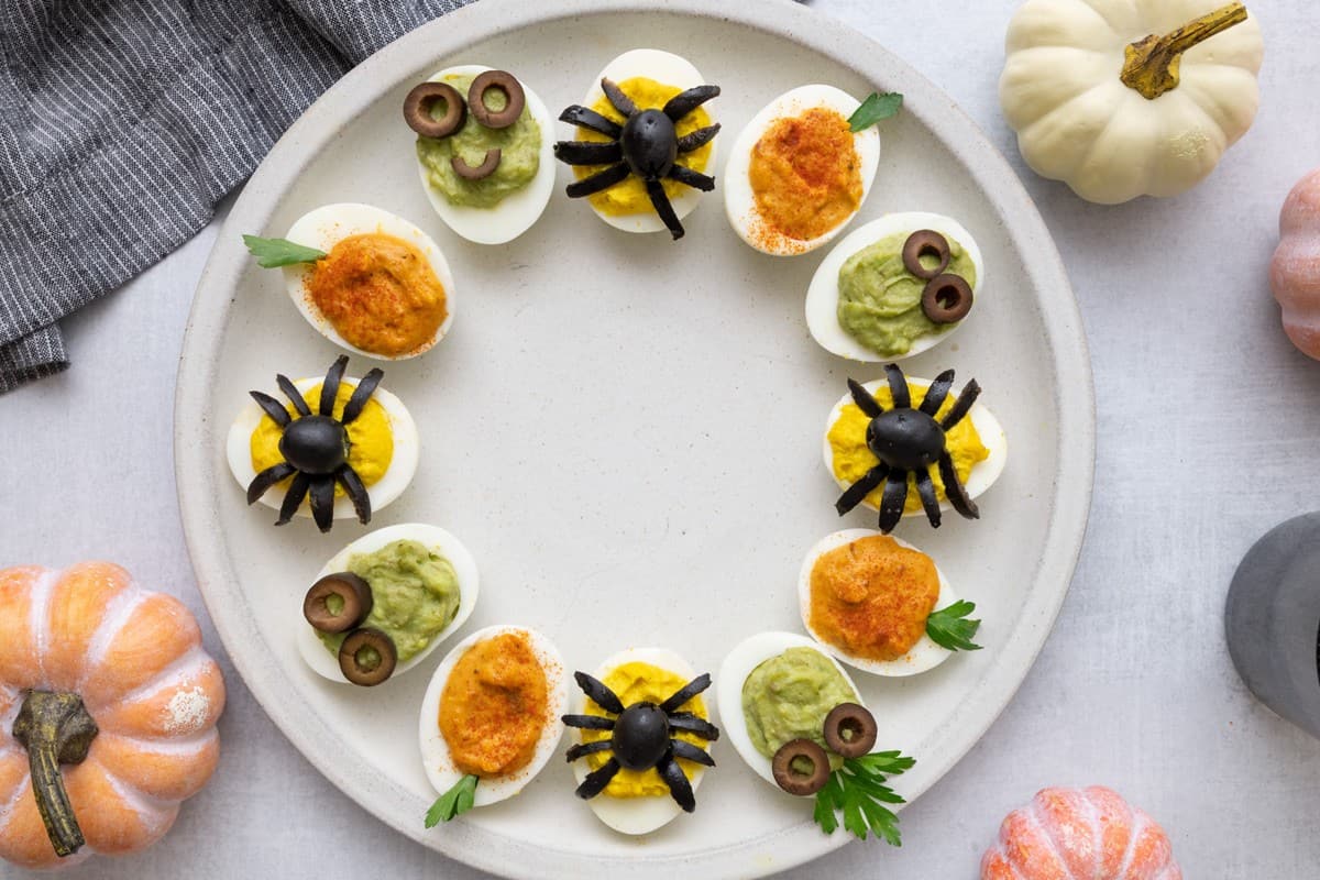 Halloween Deviled Eggs.