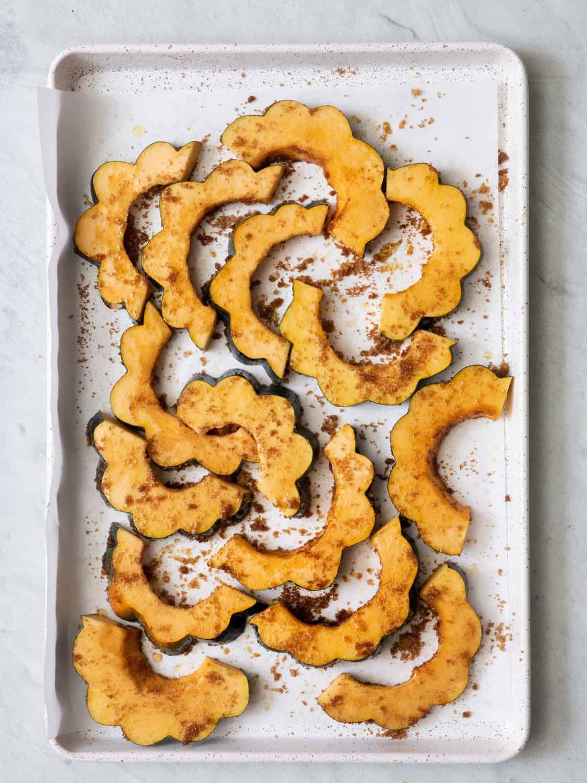 Squash with seasoning before massaging.