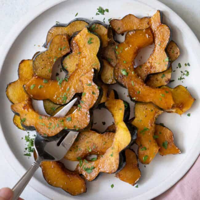 Roasted Acorn Squash.