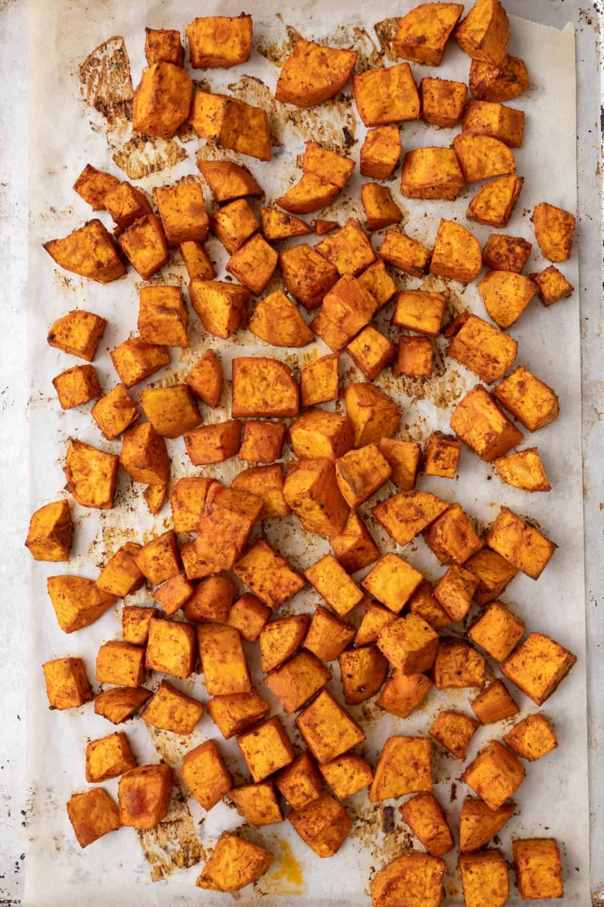 After roasting.