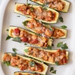 Stuffed Zucchini Boats.