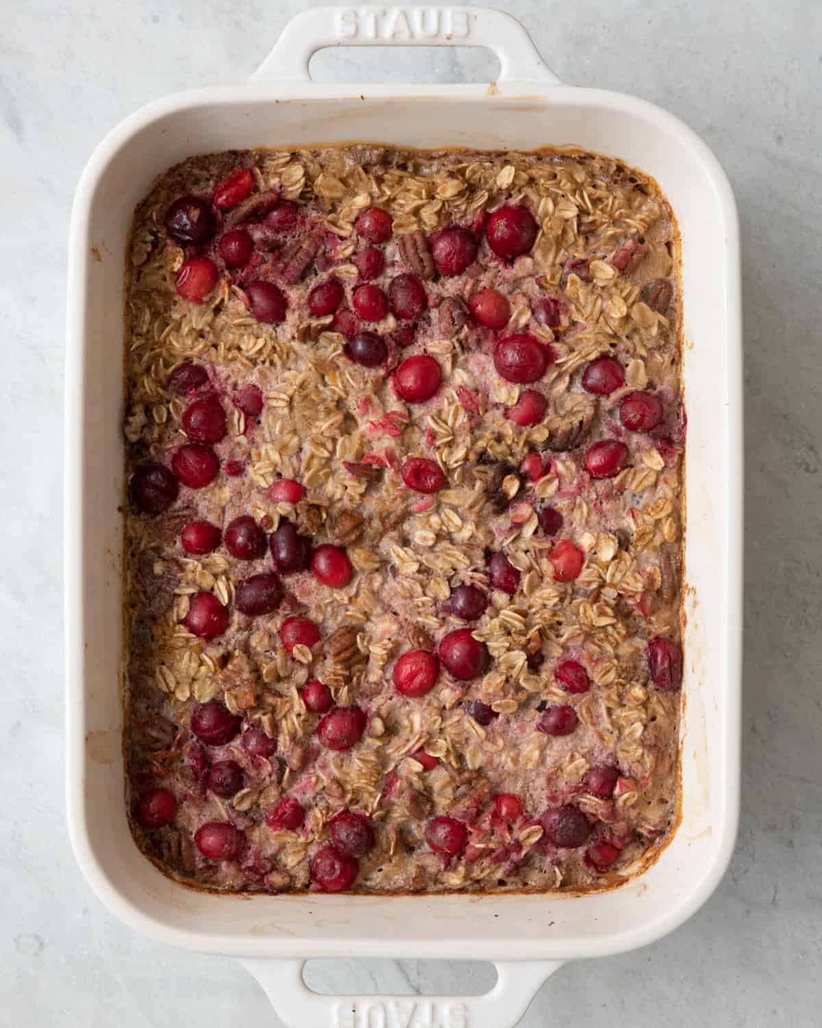 Oatmeal after baking.