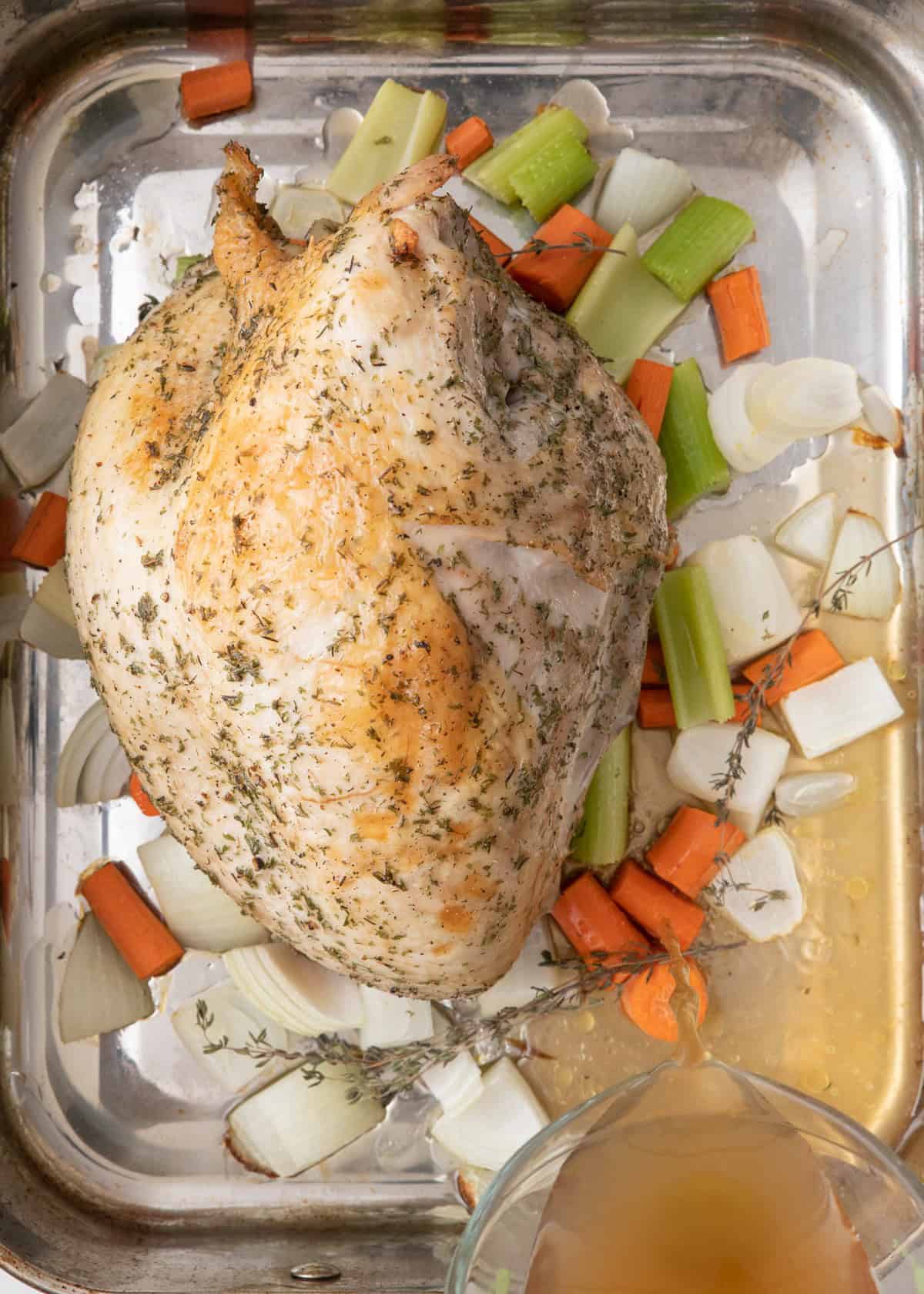 Added chicken stock.