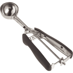 silver and black medium cookie scoop