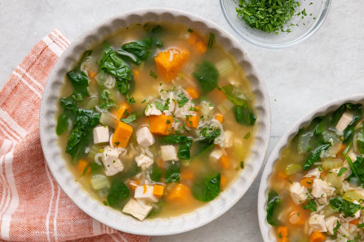 Turkey Rice Soup.