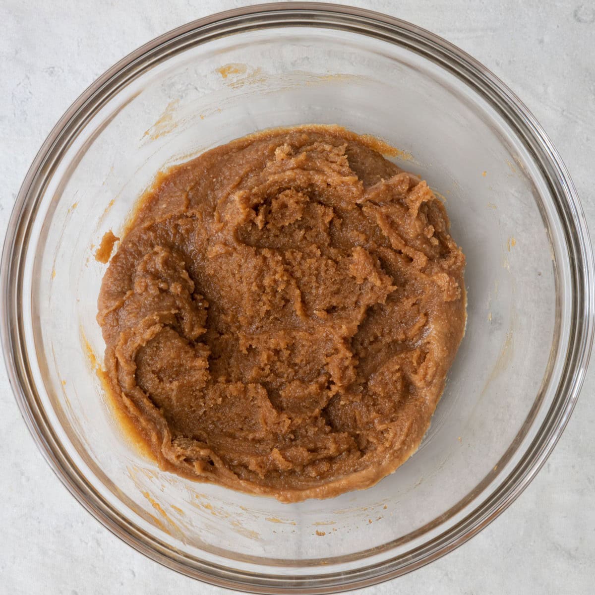Wet ingredients after combined.