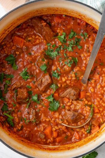 Beef Barley Soup.