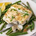Pan Seared Halibut.