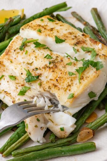 Pan Seared Halibut.