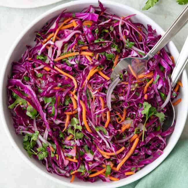 Red Cabbage Slaw.