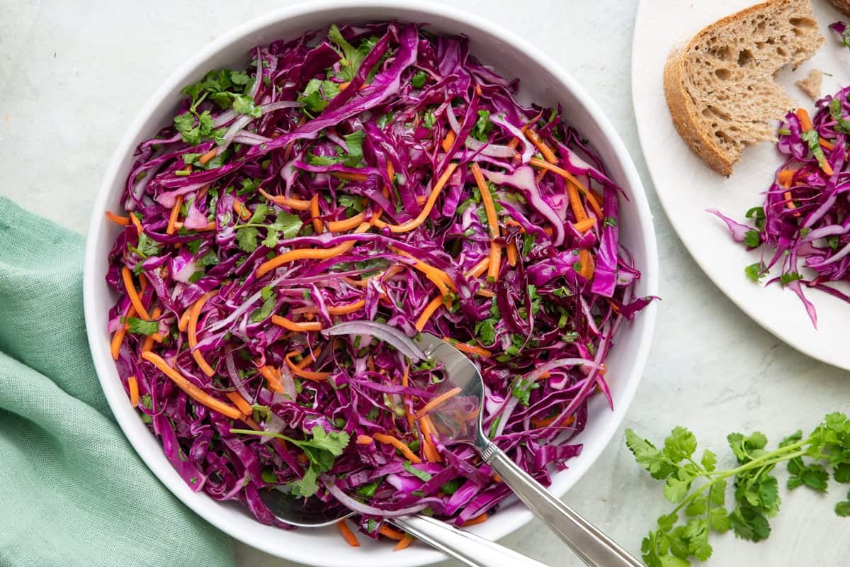 Red Cabbage Slaw.