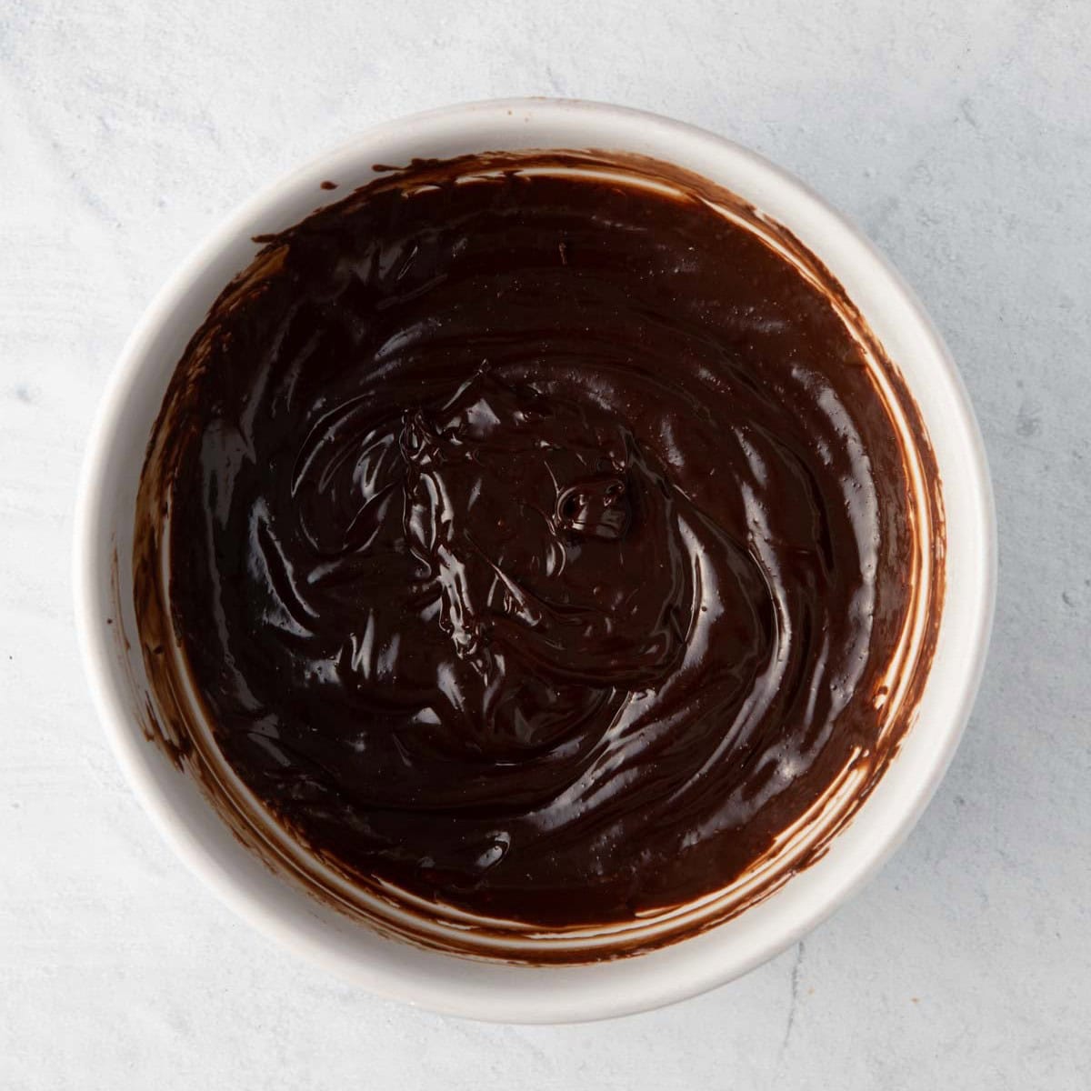 Ganache after cooled in fridge.