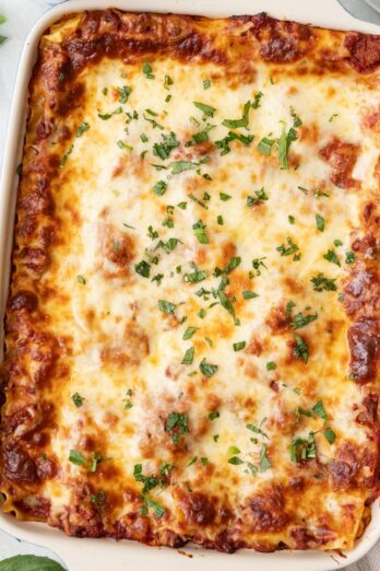 Greek Yogurt Lasagna.