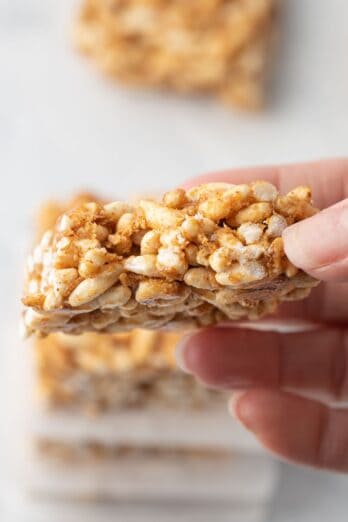 Healthy Rice Krispie Treats.