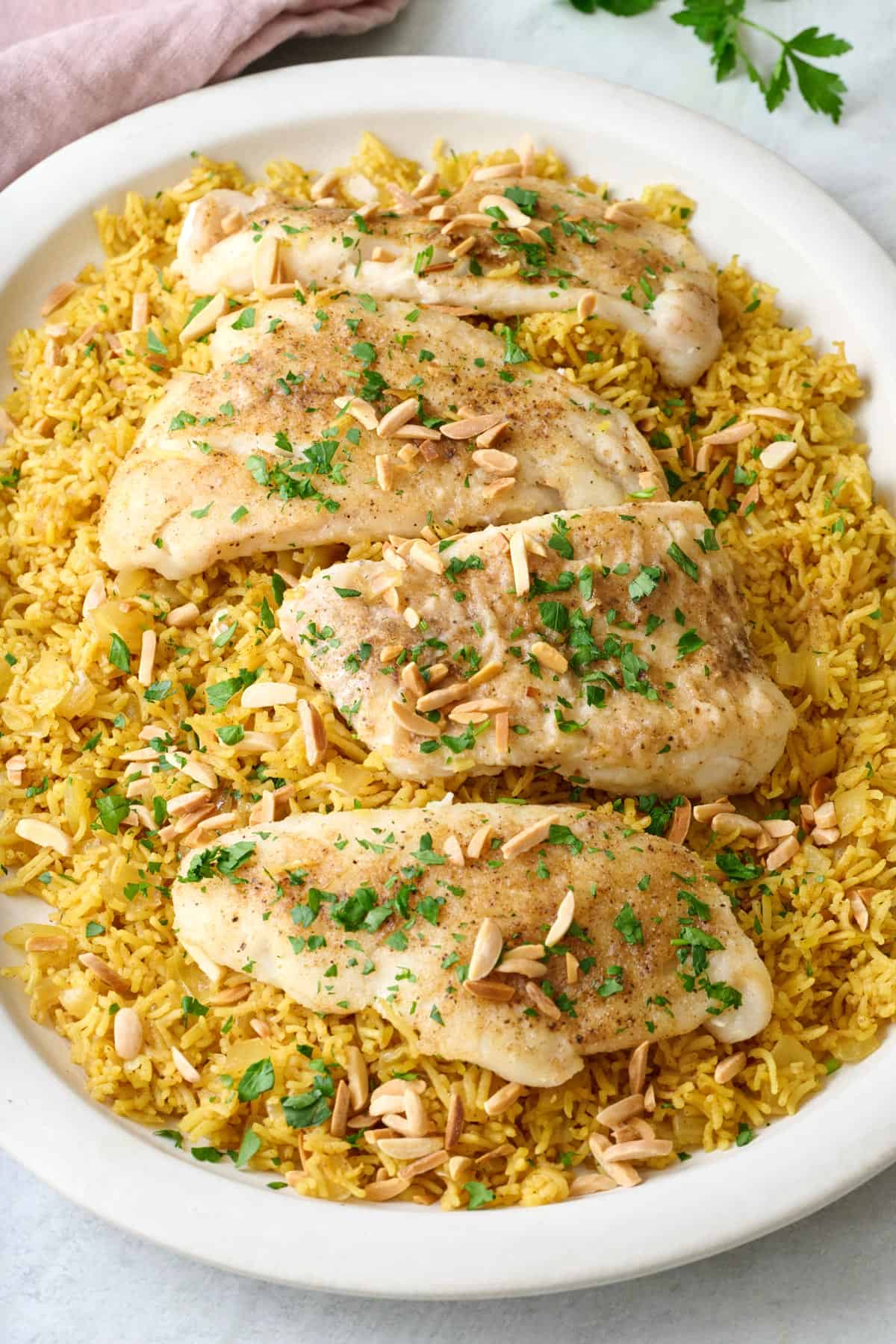 Sayadieh on a large platter.
