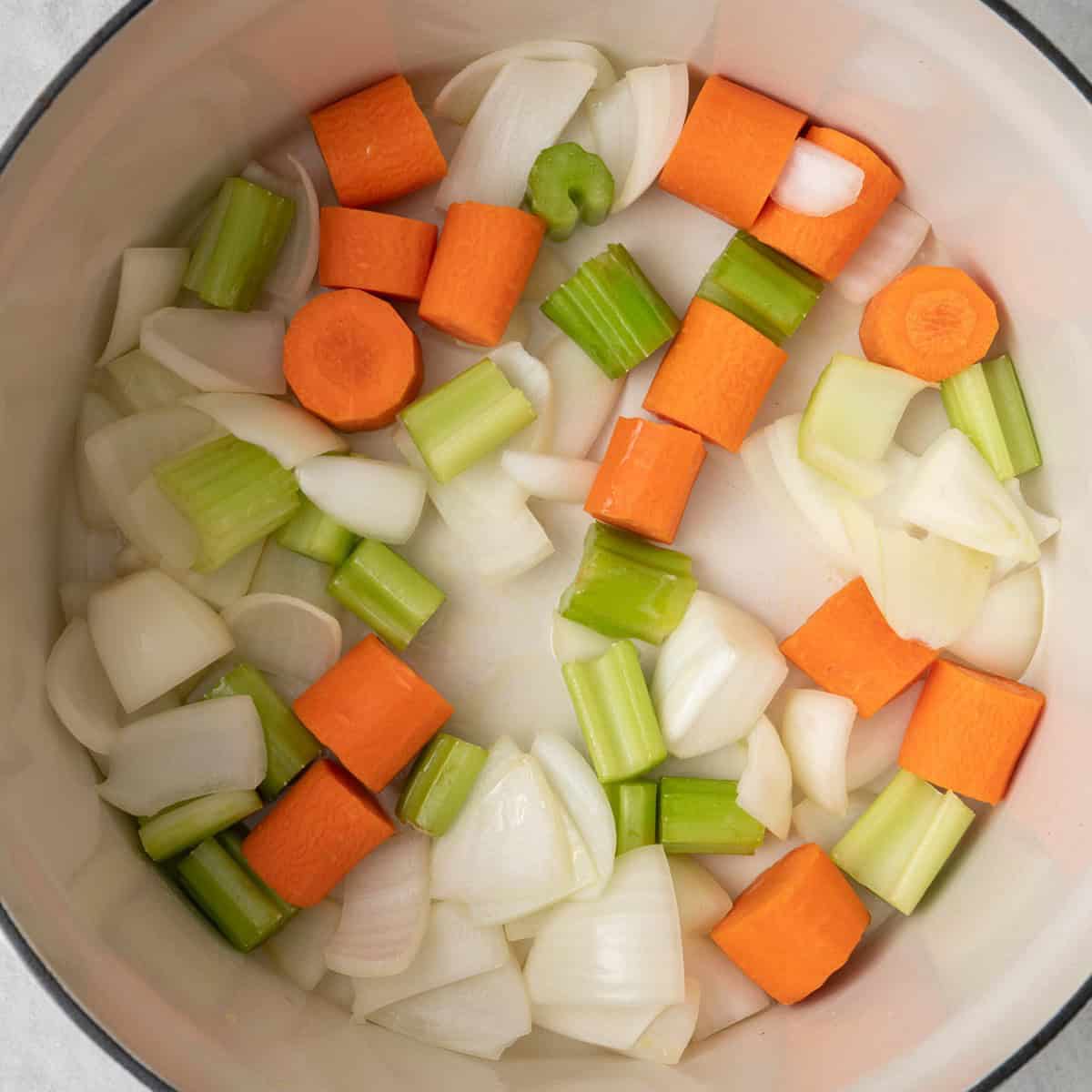 Chunks before cooking.