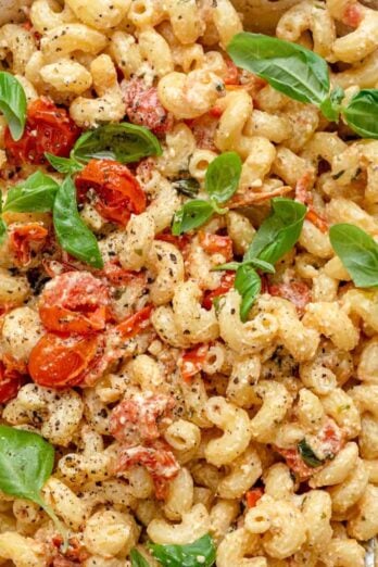 Baked feta pasta.