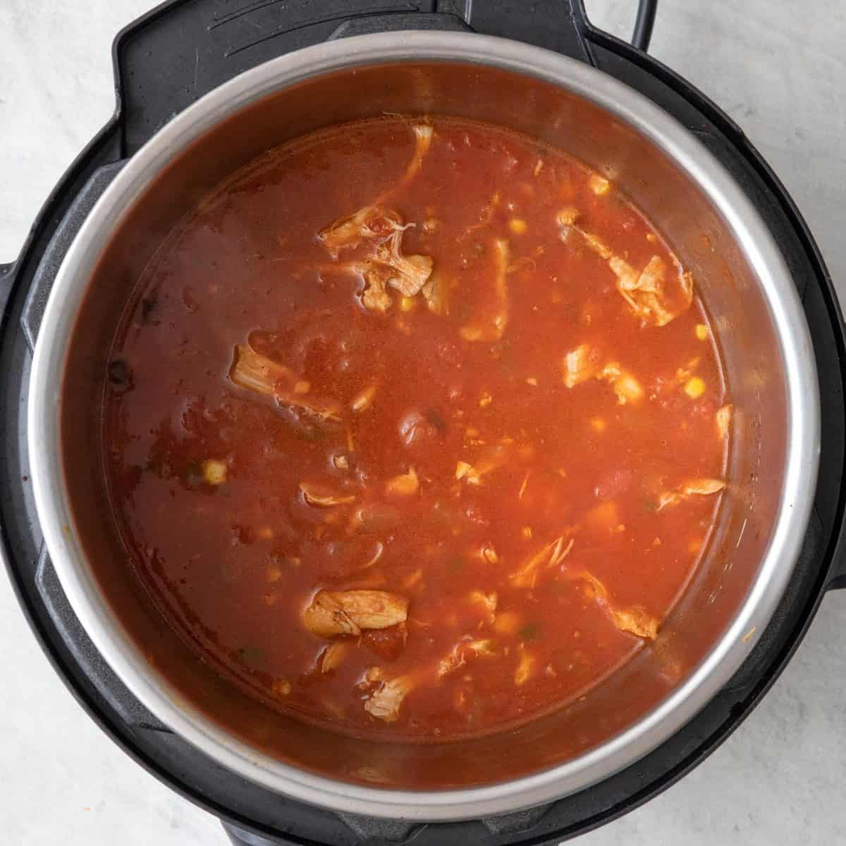 Soup after combined.