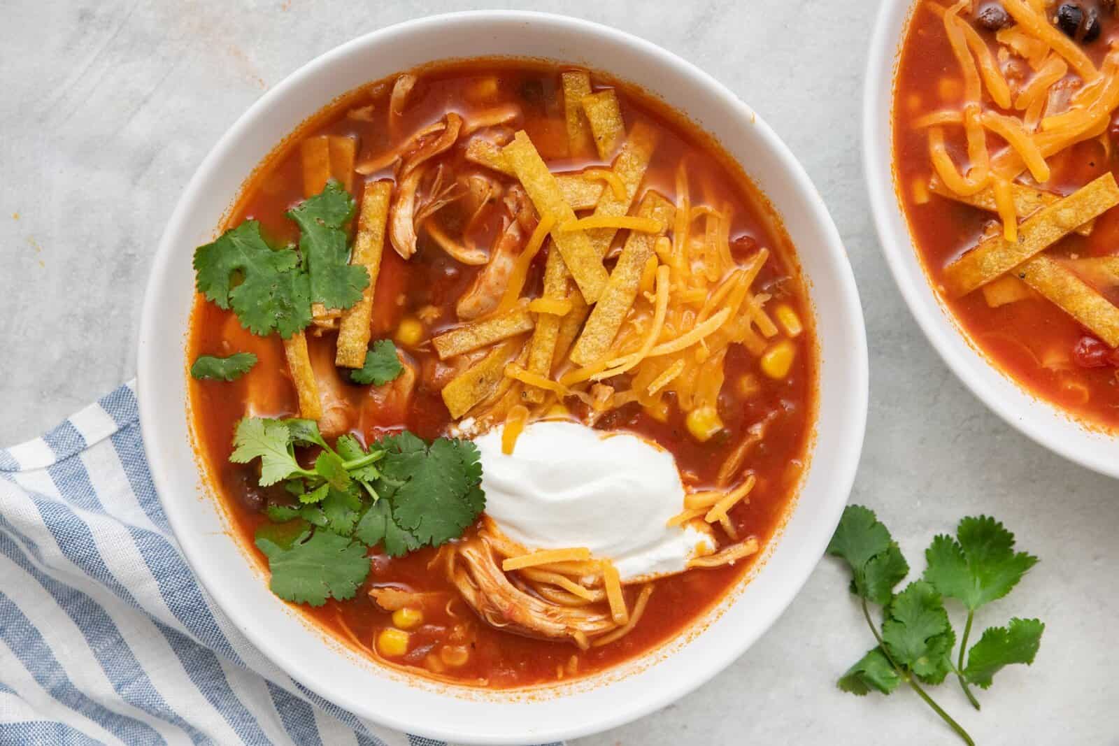 Instant Pot Chicken Tortilla Soup.