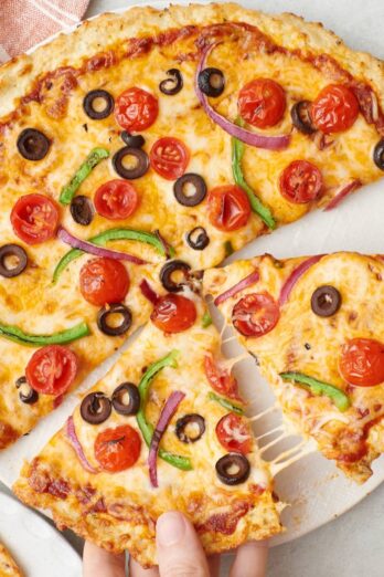 Chicken crust pizza.