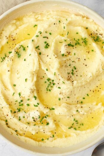 Greek yogurt mashed potatoes.