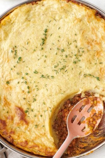 Lentil shepherd's pie.