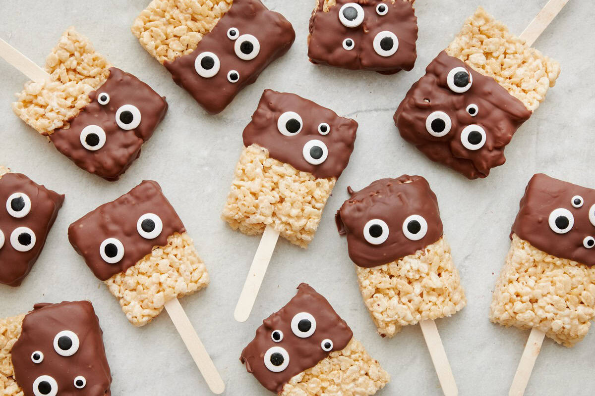 Monster Rice Krispie Treats.