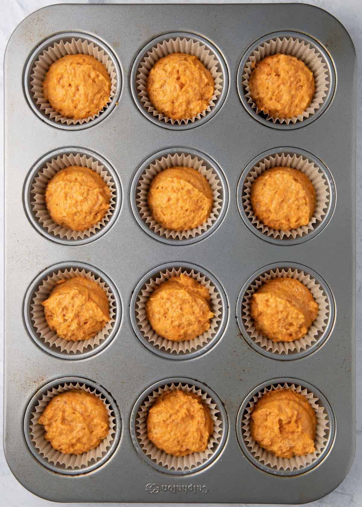 Before baking.
