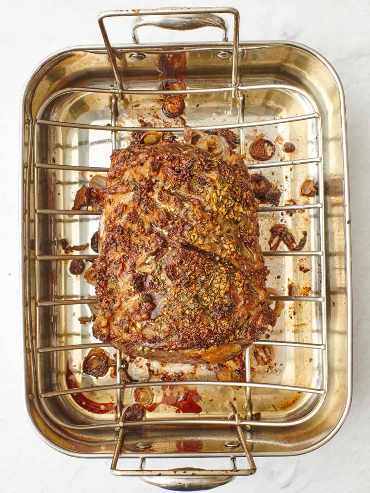 After roasting.
