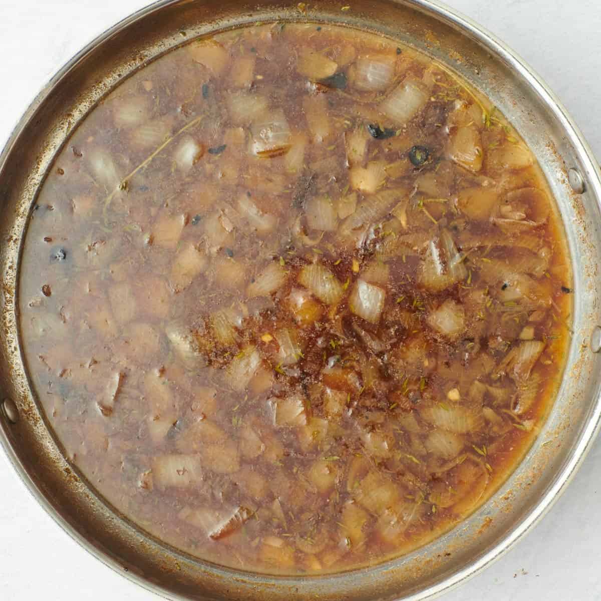 After reducing.