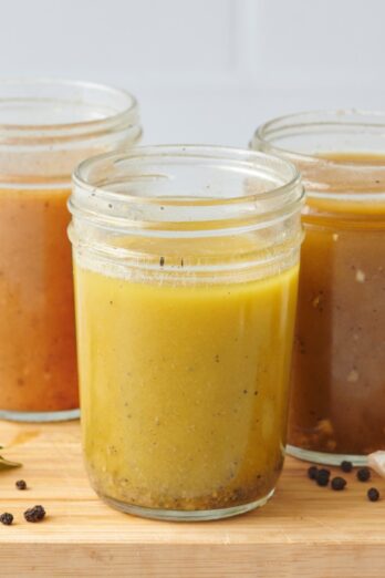 How to make a vinaigrette dressing 3 ways.